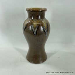 Art Pottery Vase Signed With Initials MJ & 2004