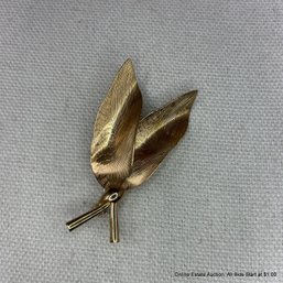 Vintage Tiffany & Co. 14K Leaf Brooch Made In Germany 7.6 Grams