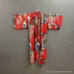 Kimono Robe With Asian Design, Size 45