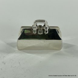 Tiffany & Co. Sterling Silver Miniature Doctor's Bag Pill Box Total Weight 39 Grams