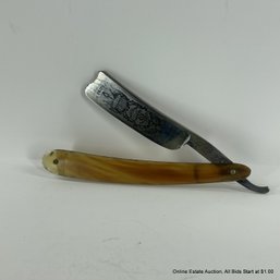 Ward Brothers Sheffield The Pride Of America Horn Handled Straight Razor