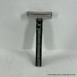 Enders Speed Green Bakelite Handle Safety Razor