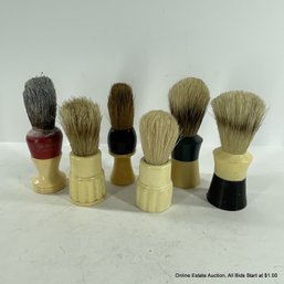 6 Vintage Shaving Brushes Ever Ready Rubberset