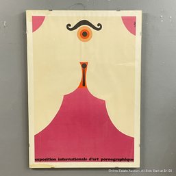 Vintage Vittorio Fiorucci  Exposition International D'Art Pornographique Lithograph