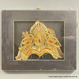 Indian Bridal Crown Framed In Shadowbox