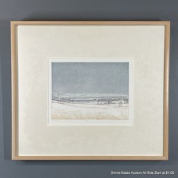 Russell Chatham Etching 1984 Artist Proof Titled Winter