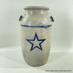 Antique Salt Glazed Pottery Crock