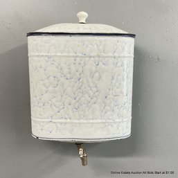 French Enamel Lavabo Fountain Water Tank With Spigot