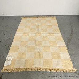 Ikea Marslev Cotton Area Rug NEW  4'6' X 6'6'