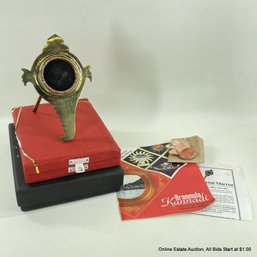 Aranmula Kannadi Metal Mirror In Original Box With Dust Cloth And Info