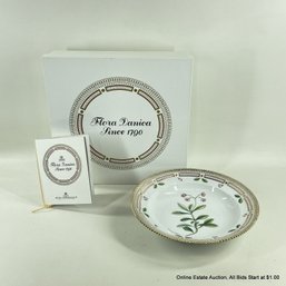 Flora Danica By Royal Copenhagen Rimmed Soup Bowl In Pyrola Umbellata  L. In Original Box