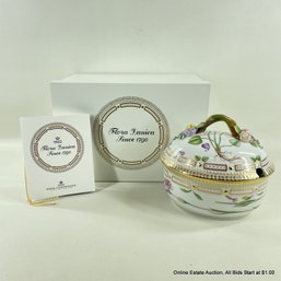 Flora Danica By Royal Copenhagen Large Sugar Bowl With Lid In Original Box