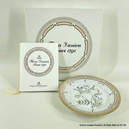 Flora Danica By Royal Copenhagen Bread & Butter Plate Astragalus Arenarius With Original Box