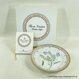 Flora Danica By Royal Copenhagen Salad Plate In Oxytropis Lapponica Wahlenb With Original Box