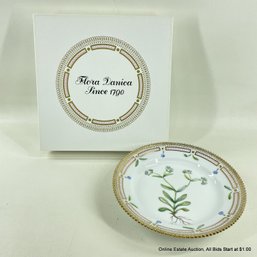 Flora Danica By Royal Copenhagen Salad Plate In Fedia Olitoria Vahl With Original Box