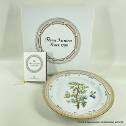 Flora Danica By Royal Copenhagen 10' Dinner Plate In Prunus Spinosa L. With Original Box