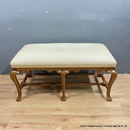 Formations 'Califia' Upholstered Wood Bench (LOCAL PICKUP ONLY)