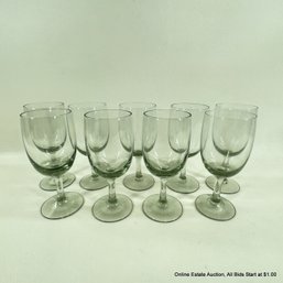 9 Vintage Holmegaard Danish Smoke Elisnore Port Wine Glasses