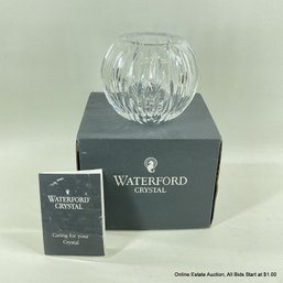 Waterford Crystal 4' Carina Rose Bowl In Original Box