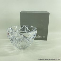 Orrefors Crystal Fenix Bowl By Erika Lagerbijelke In Original Box