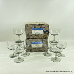 10 Holmegaard Danish Smoke Elsinore 4 Oz Cocktail Glasses In Original Box