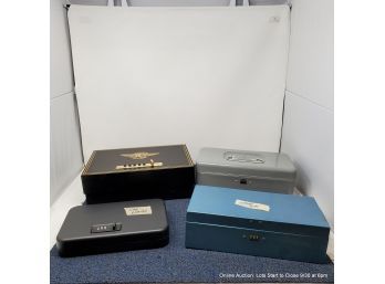 Four Combination Lock Boxes