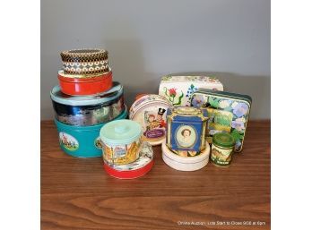 Lot Of Assorted Vintage Tins