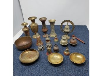 Large Lot Of Indian Brasswares