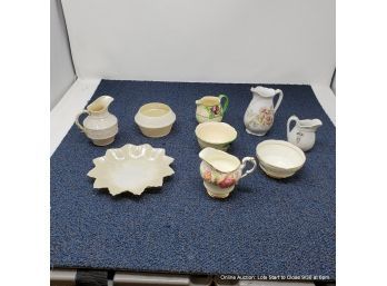 Lot Of Belleek, Paragon, Crown Devon Porcelain Creamers & Sugars