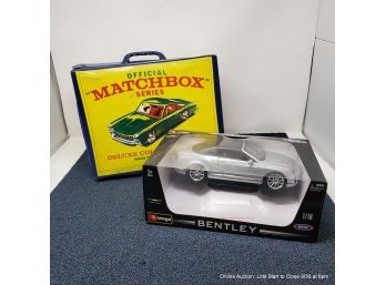 Official Matchbox Deluxe Collectors Case With Cars & Burago Bentley