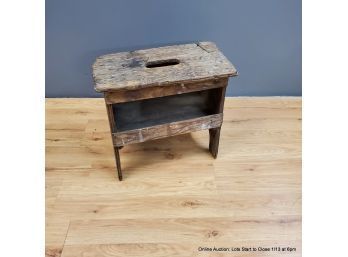 Primitive Wood Stool