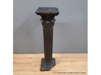 Decorative Classical Plaster Column Painted Black