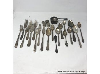 Lot Of Misc. Silverware, Silver Plate