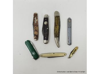 Lot Of 7 Pocket Knives