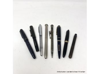 Lot Of Vintage Fountain Pens And Pencil