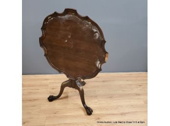 Chippendale Style Pie Crust Tilt Top Table