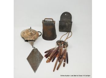 Cowbell, Windchimes, Match Holder