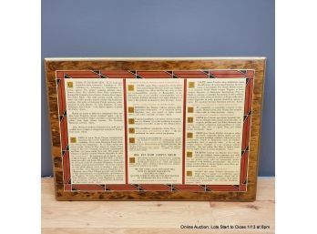 Mounted Ornate Gregorian Chant Page