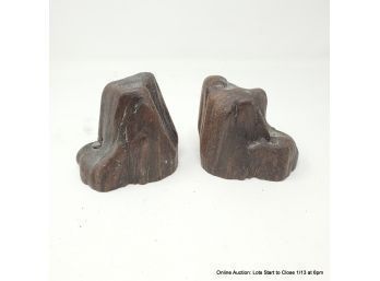 Pair Of Petrified Wood Bookends