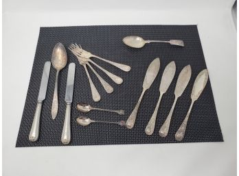 Assorted Silver Plated Flatware