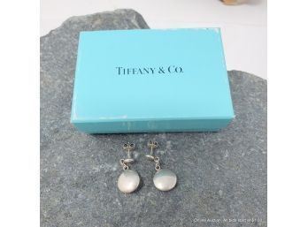 Pair Of Tiffany And Co. Sterling Silver Earrings