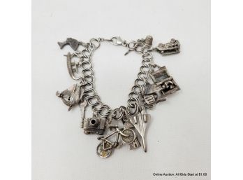 Sterling Silver Charm Bracelet