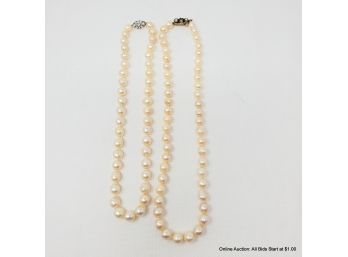 Two Pearl Necklaces