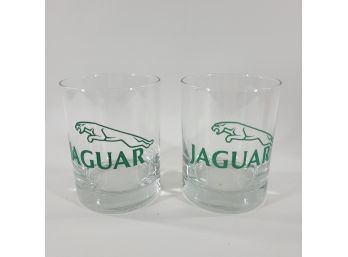 2 Jaguar Old Fashioned Glasses