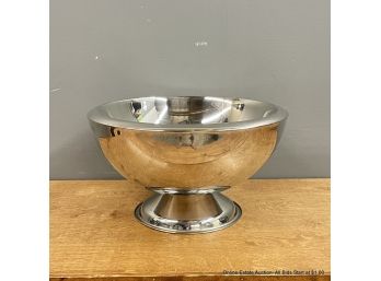 Large Stainless Footed Serving Bowl Holds Almost 12 Quarts