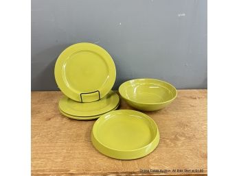 Villeroy And Boch Avant Garde Made In Germany Pea Green Dishes 6pcs