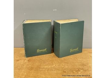 Cool 1958 And 1959 Sunset Magazines In Hard Binders An MCM Dream