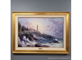 Thomas Kinkade Clearing Storms Seaside Memories IV  No. 1167 Of 2950  (LOCAL PICK UP OR UPS STORE SHIP ONLY)