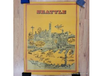 Vintage 1968 Erwin Caplan Seattle Fredrick & Nelson Poster
