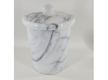Marble Ice Bucket With Tongs